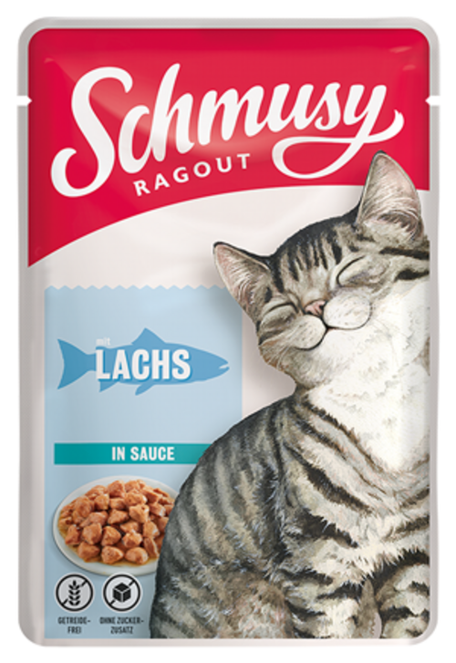 Schmusy Ragout Lachs in Sauce 100g