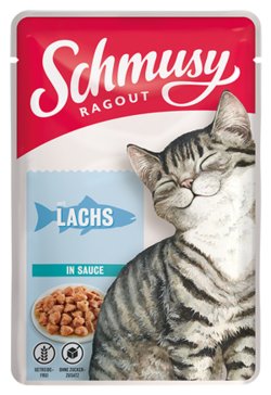 Ragout - Lachs in Sauce - Frischebeutel - 100g