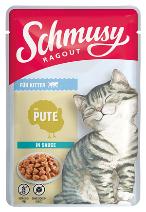 Schmusy Ragout Kitten - mit Pute in Sauce 100g